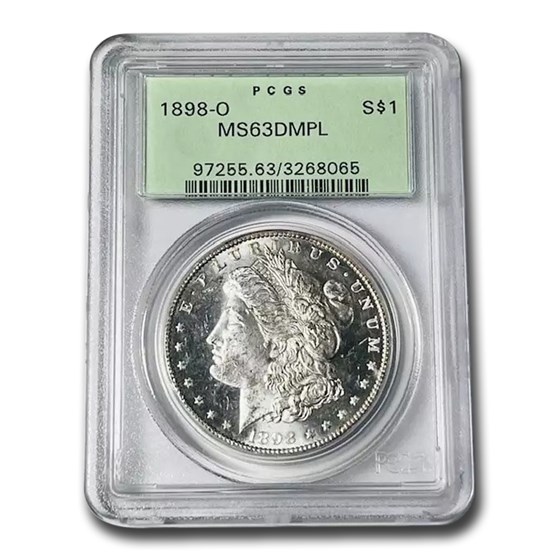 1898-O Morgan Dollar MS-63 DMPL PCGS 1898-O Morgan Dollar MS-63 DMPL PCGS